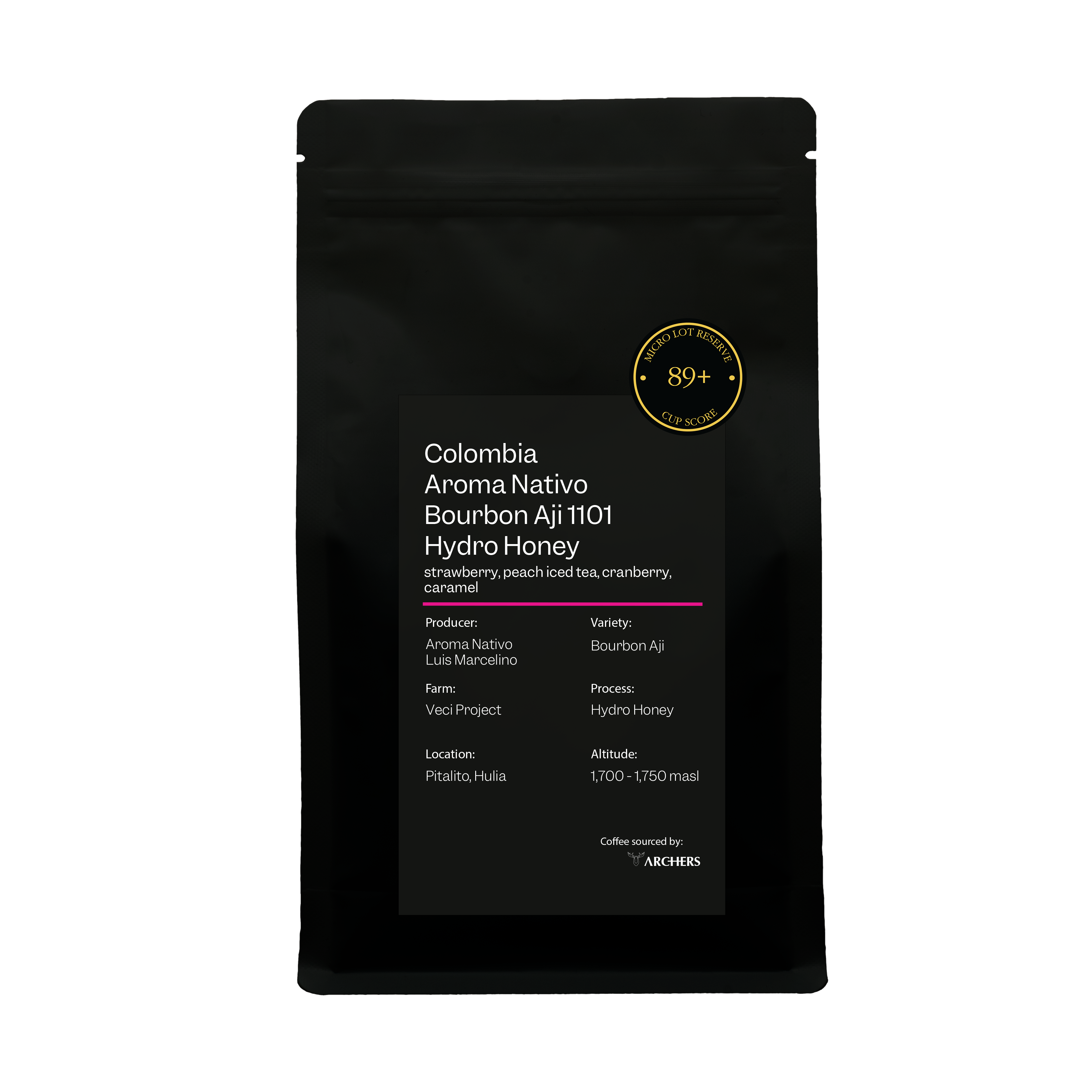 Aroma Nativo Bourbon Aji 1101 Hydro Honey from Archers Coffee