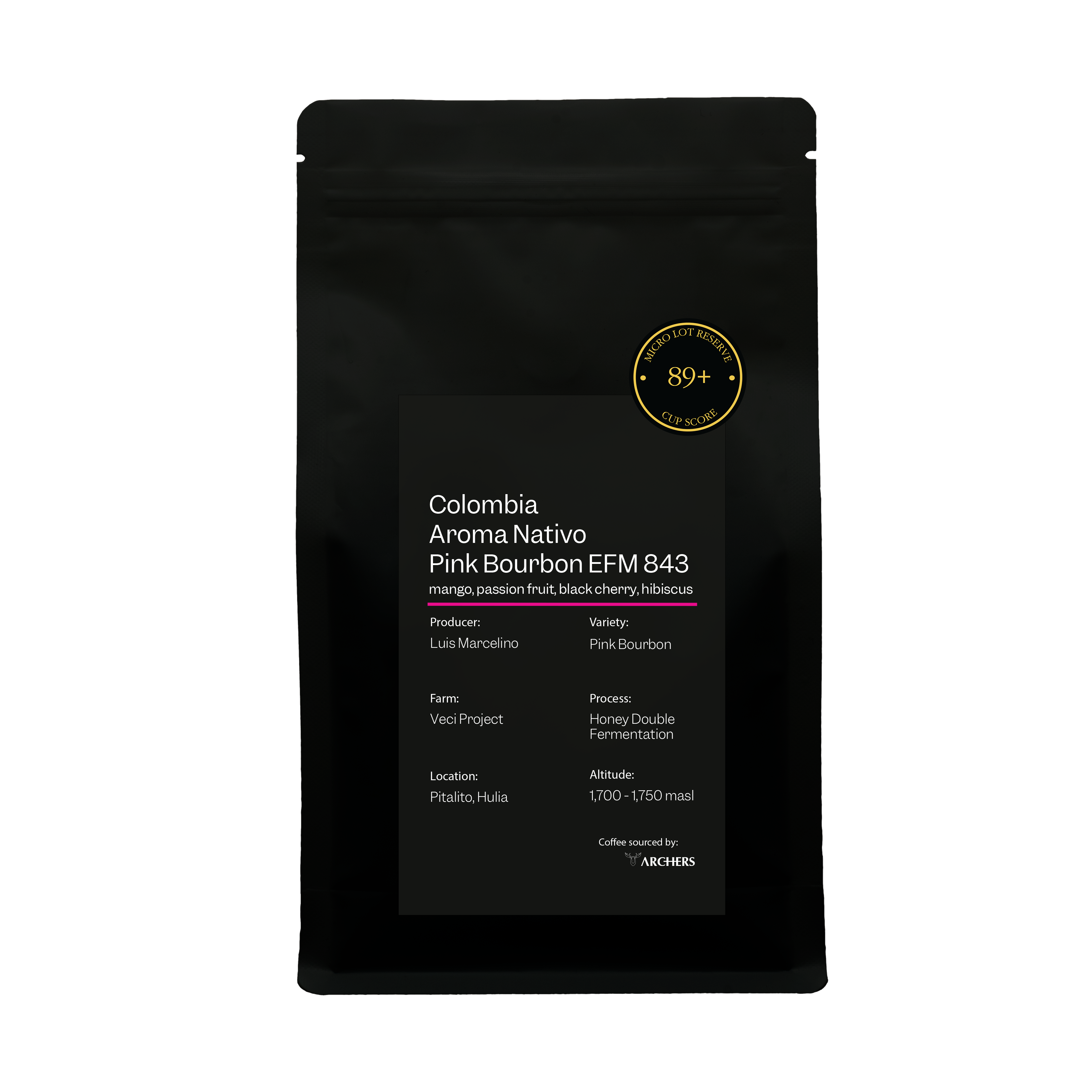 Aroma Nativo Pink Bouron EFM 843 from Archers Coffee