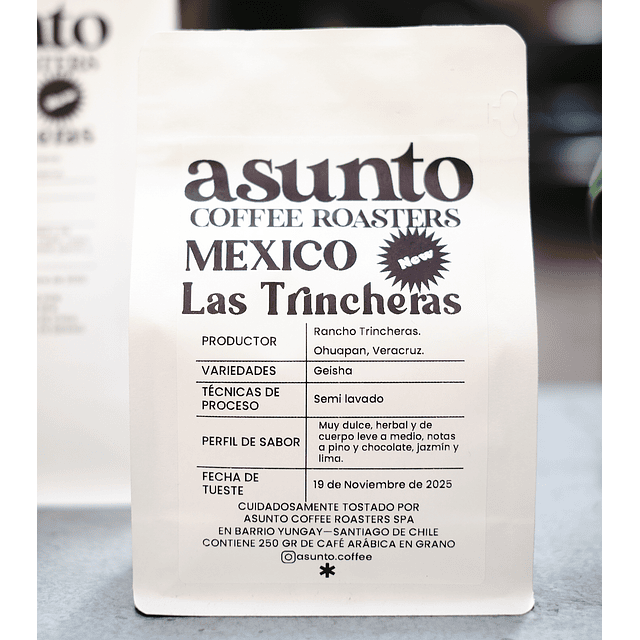 Mexico Las Trincheras from Asunto Coffee Roasters