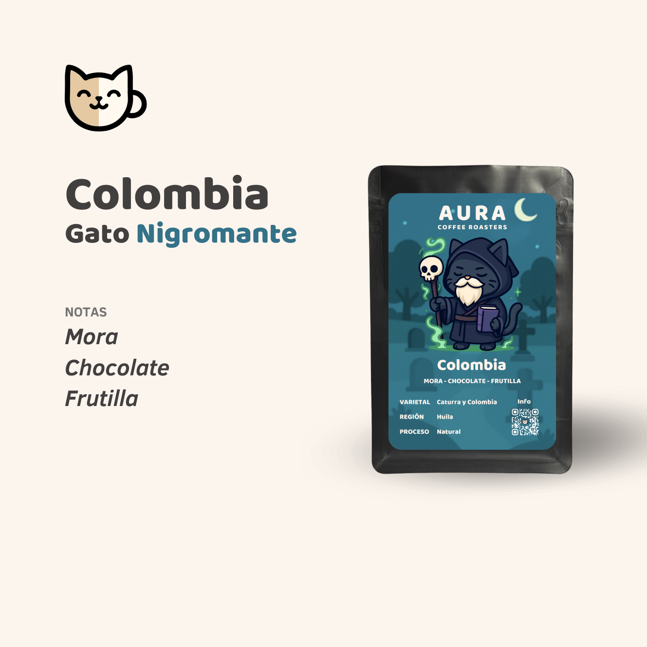 Gato Nigromante - Colombia Natural from Aura Coffee Roasters