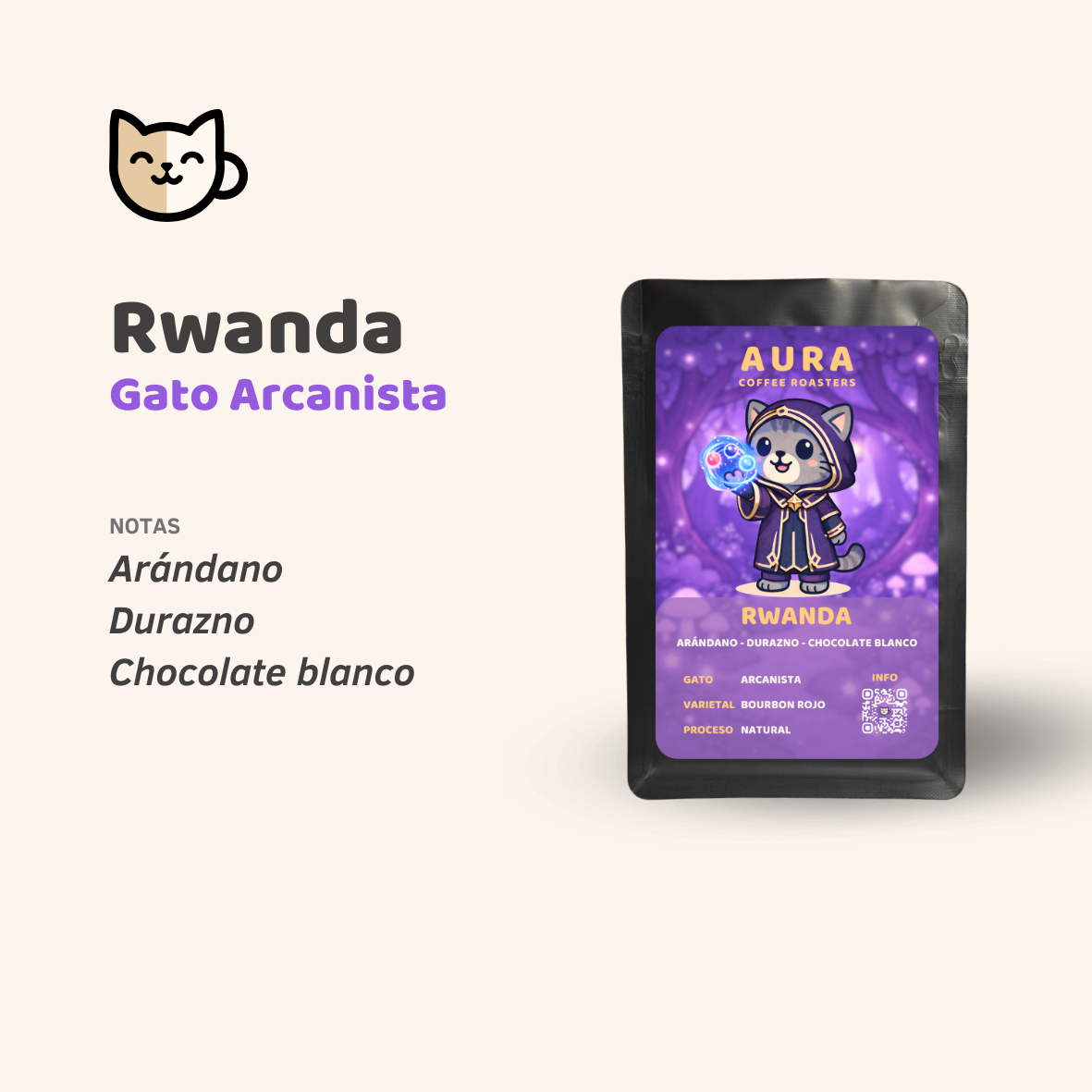Arcanist Cat from Aura Coffee Roasters