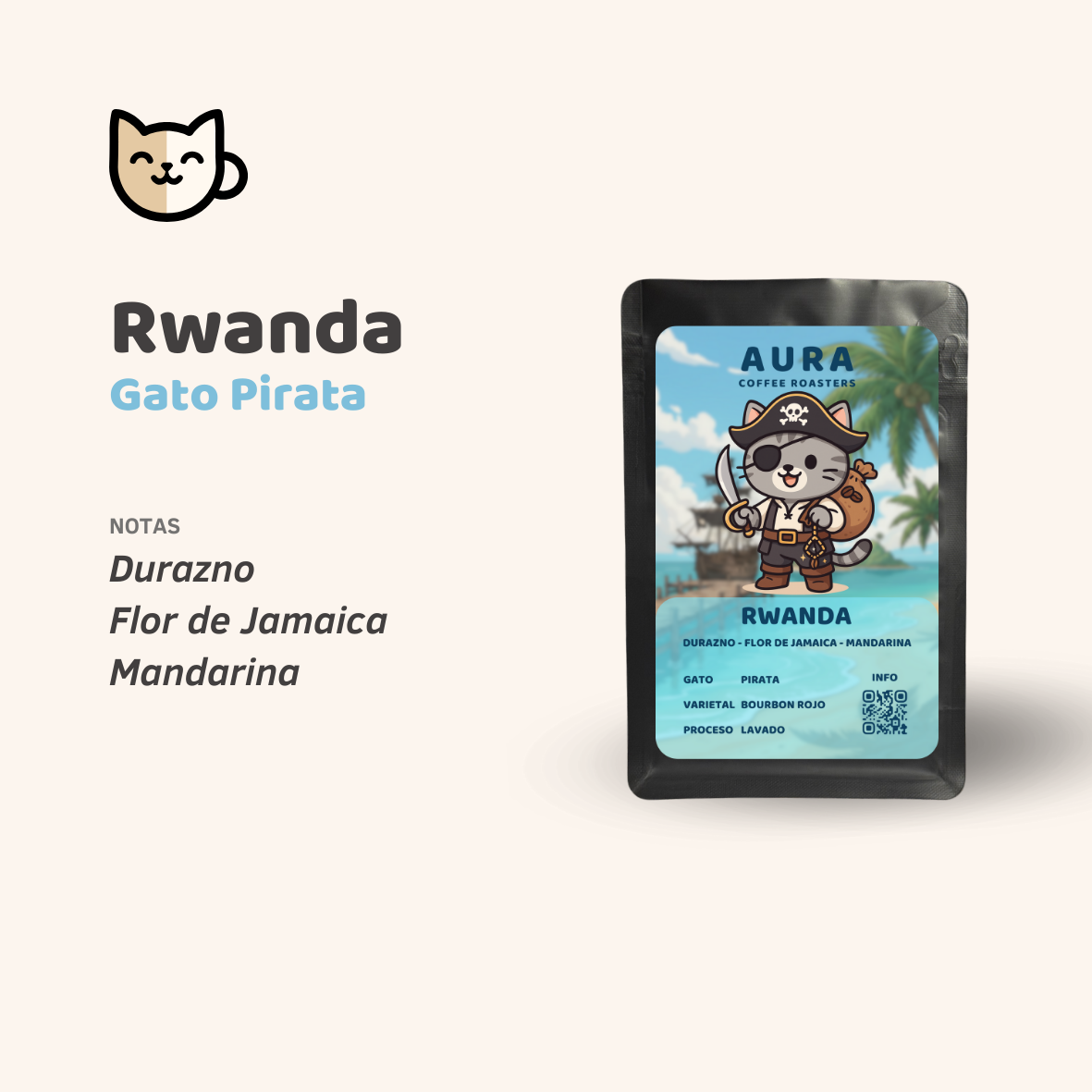 Pirate Cat from Aura Coffee Roasters