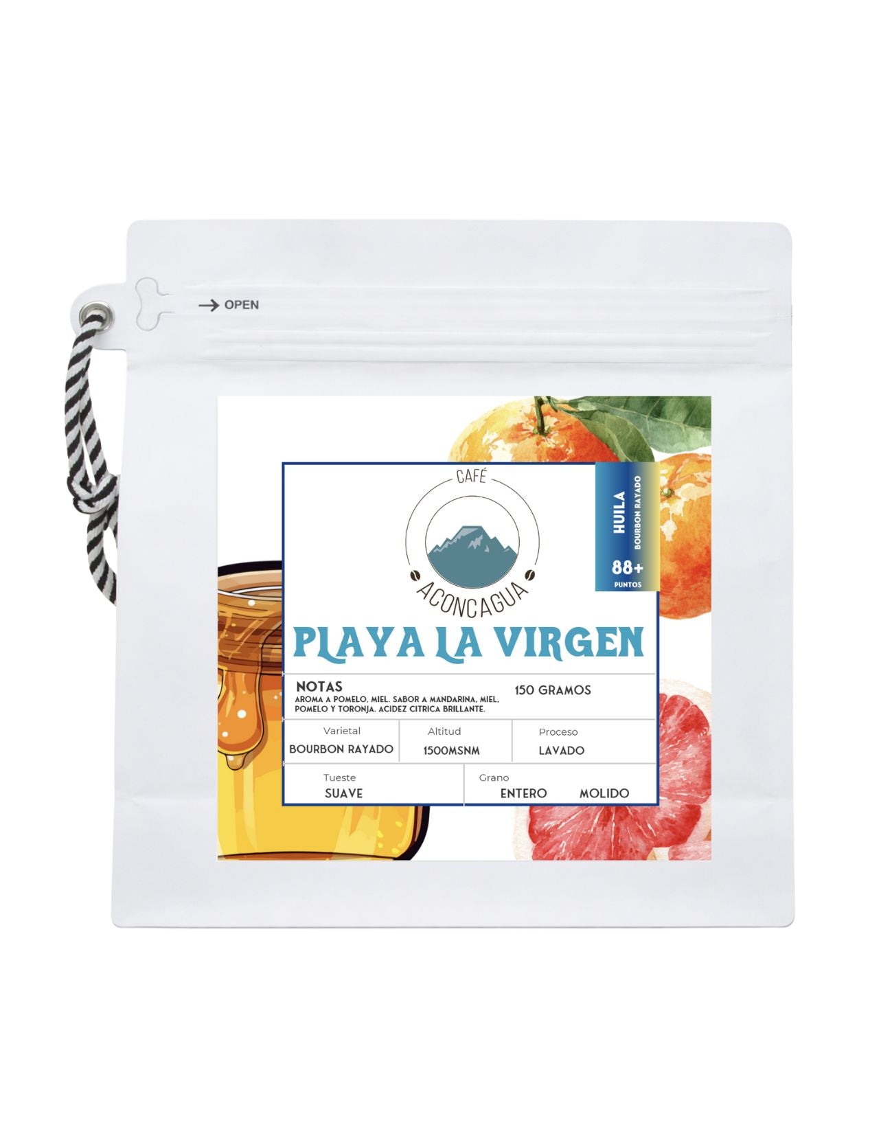 Playa La Virgen from Café Aconcagua