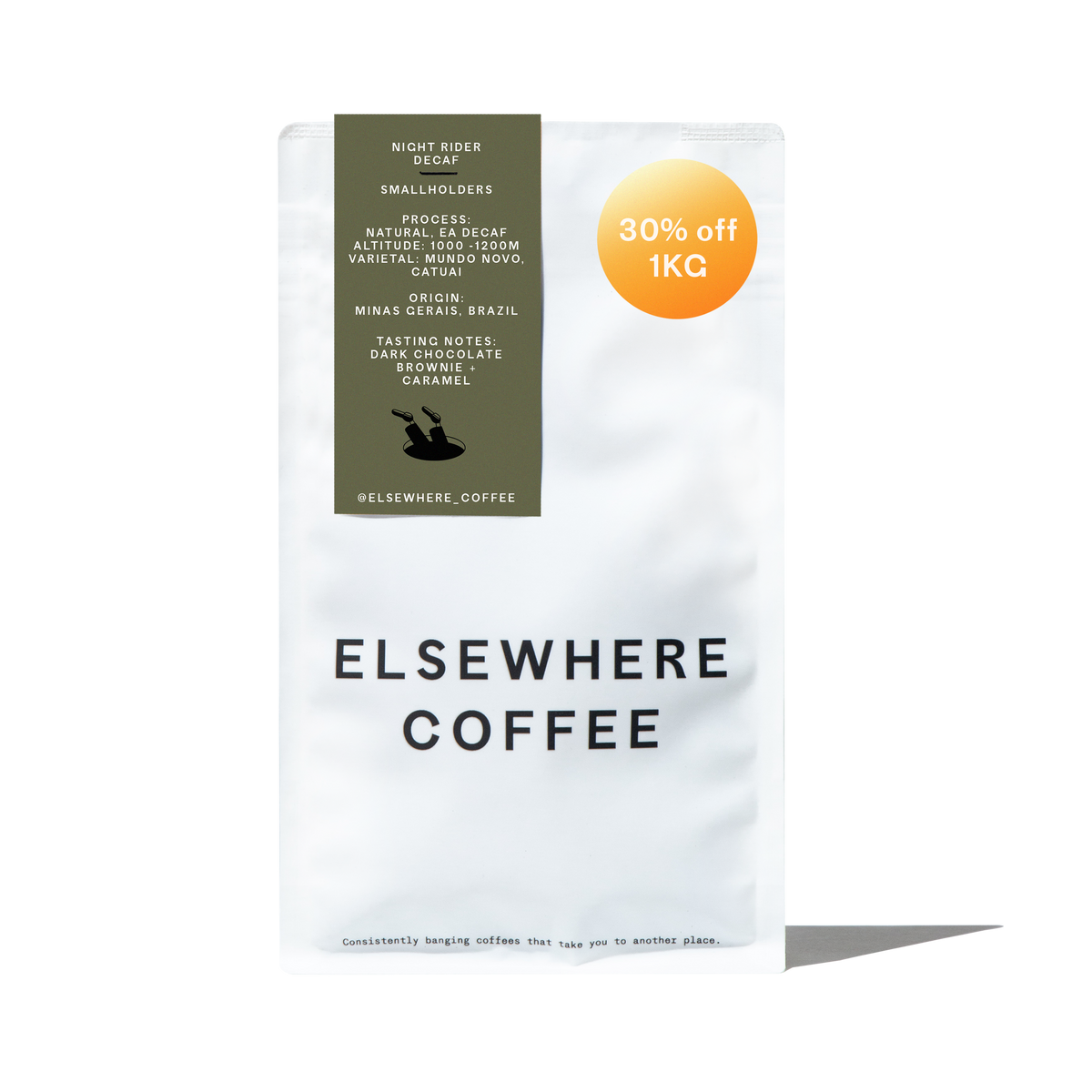 Night Rider Decaf from Elsewhere Coffee