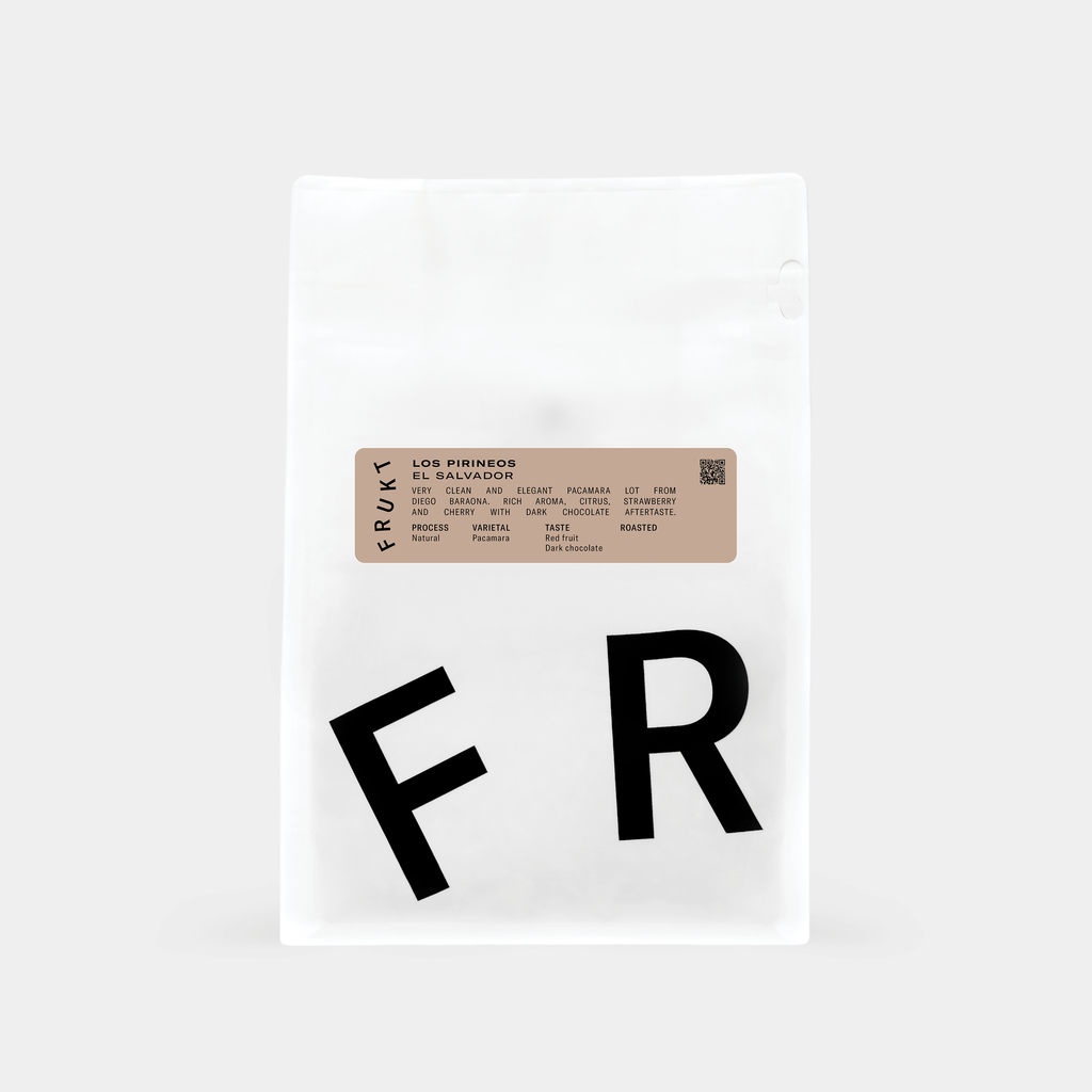 Los Pirineos Pacamara from Frukt Coffee