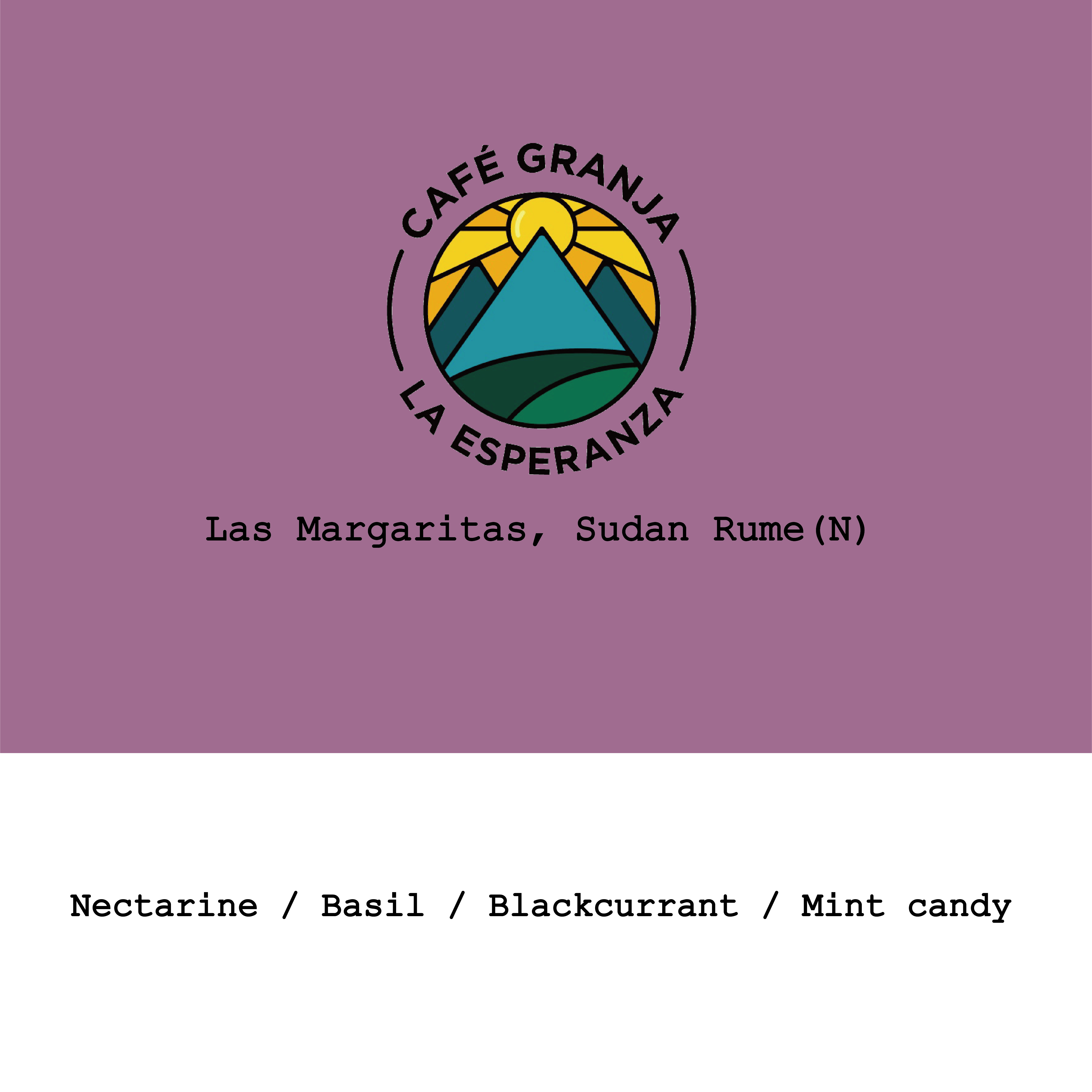 Colombia Café Granja La Espenranza-Las Margaritas Sudan Rume Natural from Goût and Co