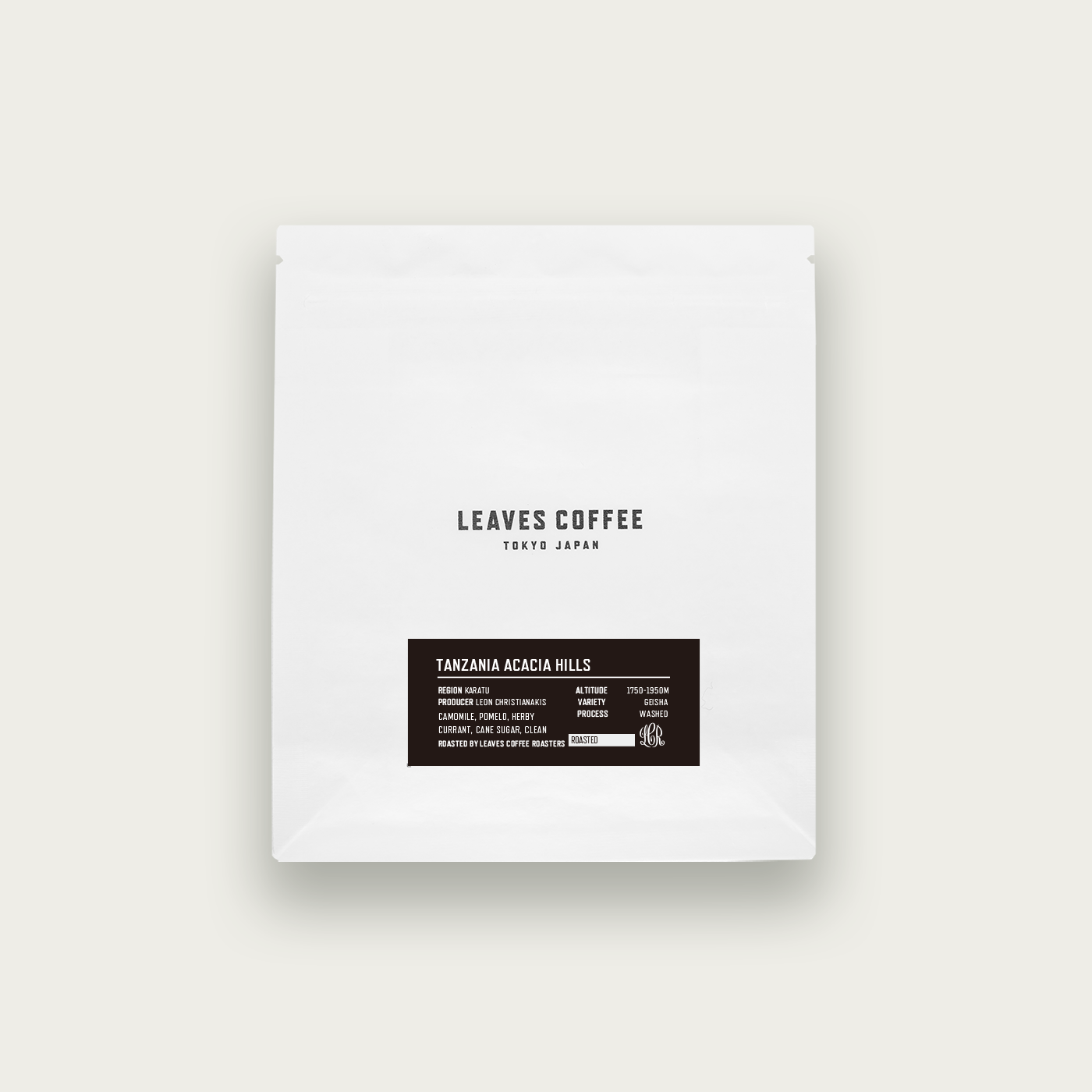 Tanzania Acacia Hills Geisha from Leaves Coffee Roasters