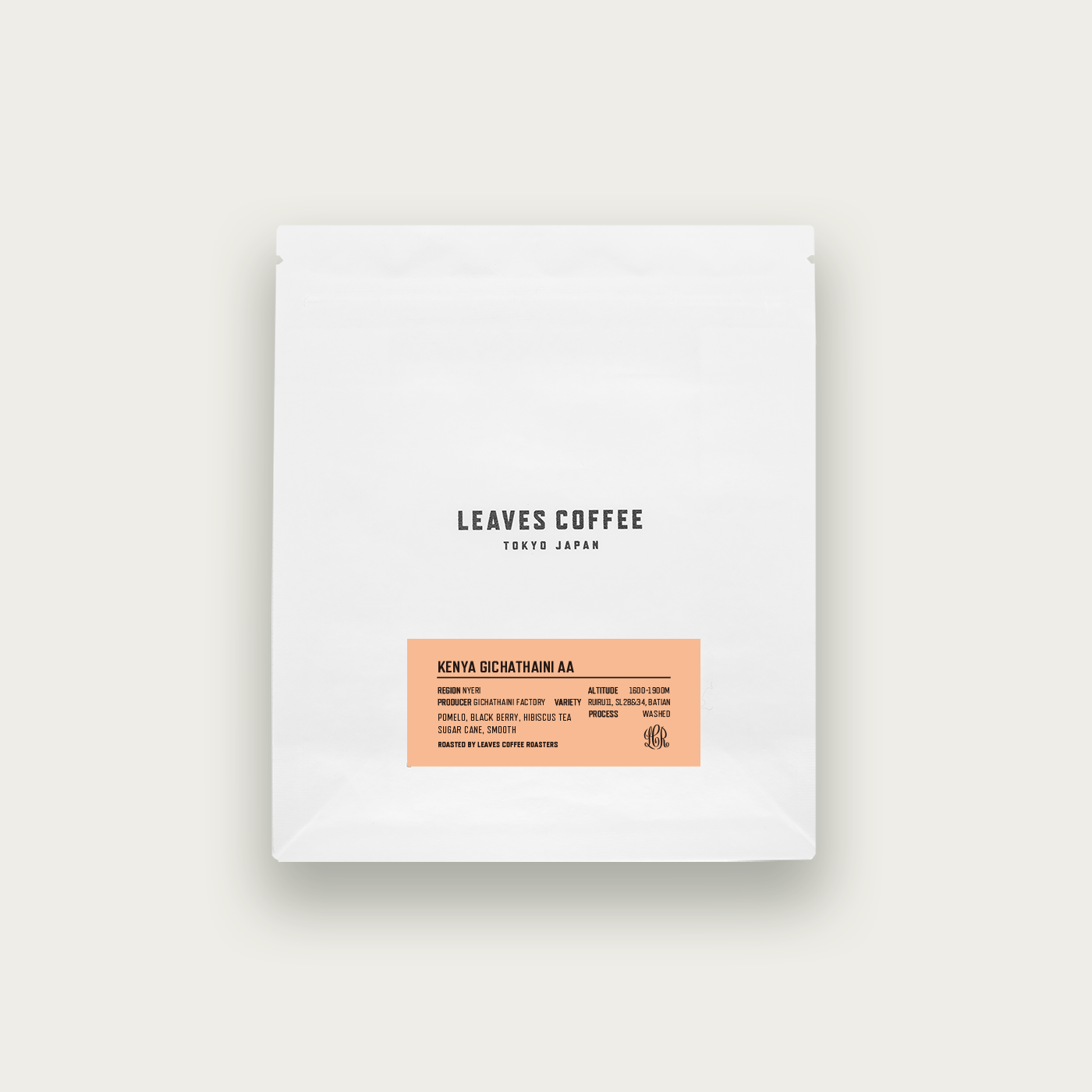 Kenya Gichathaini AA from Leaves Coffee Roasters