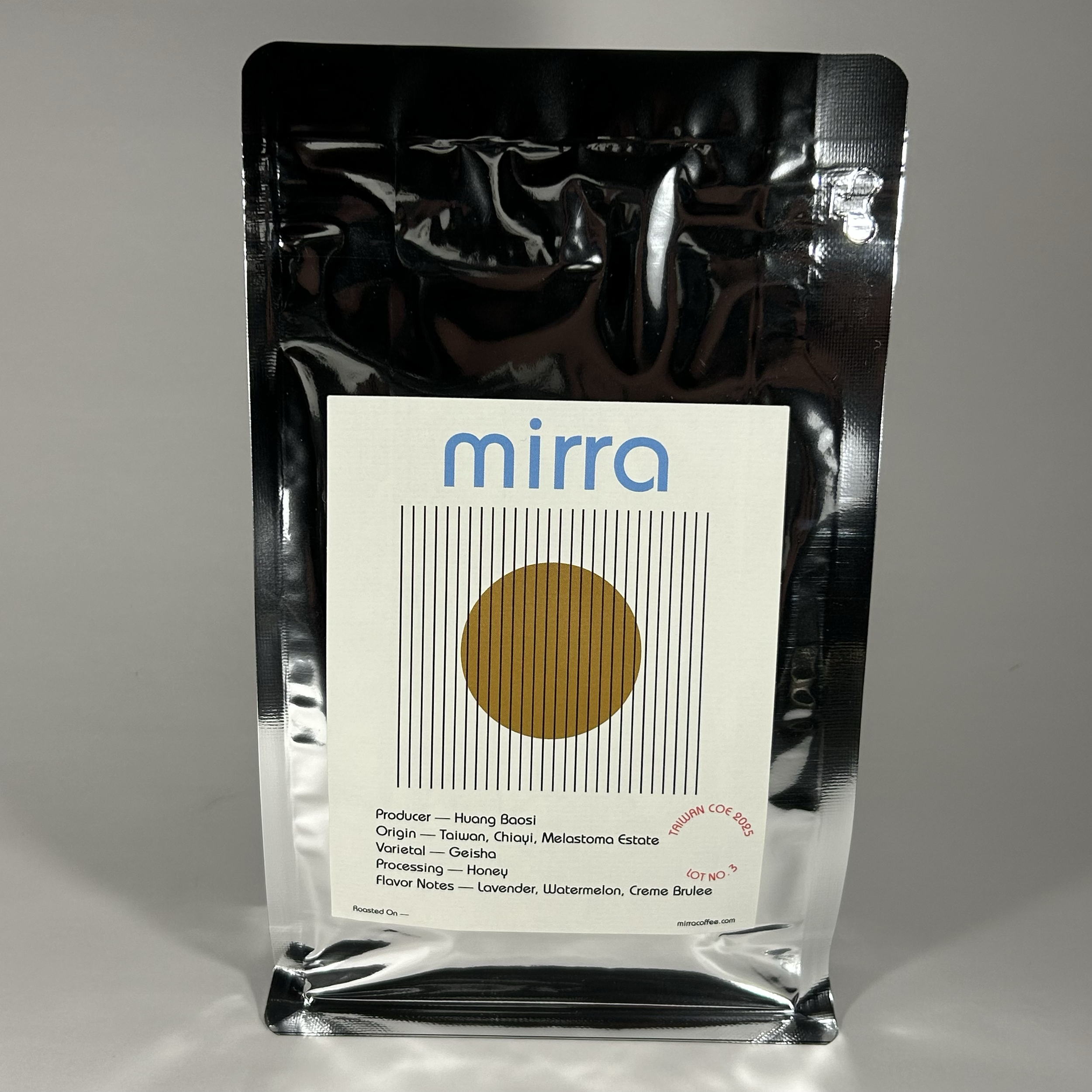 Taiwan Huang Baosi Geisha - COE No. 3 from Mirra Coffee