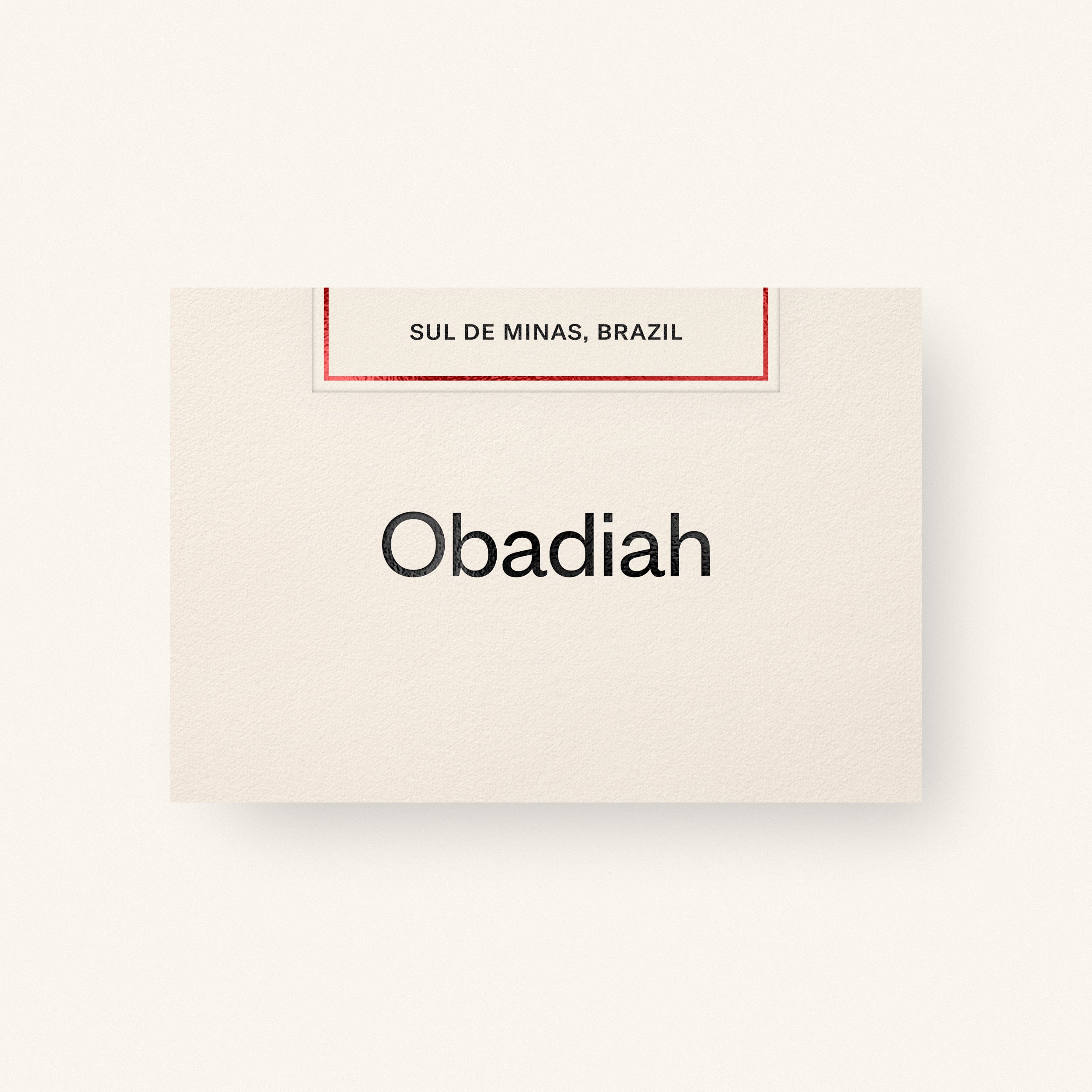 Sul De Minas from Obadiah Coffee