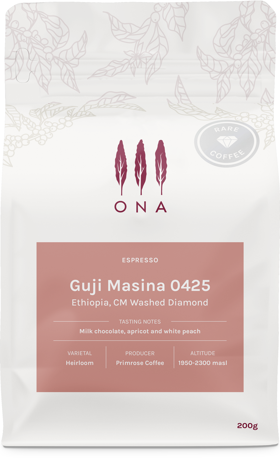 Guji Masina 0425, Ethiopia, CM Washed Diamond from Ona Coffee