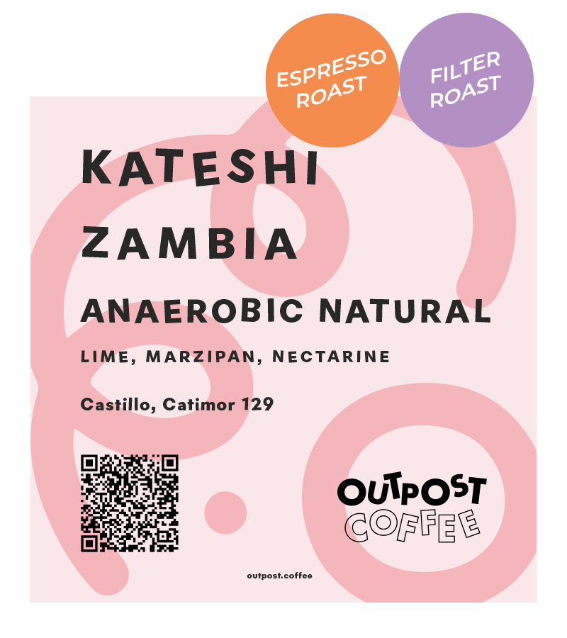Kateshi, Anaerobic Natural, Zambia from Outpost Coffee Roasters
