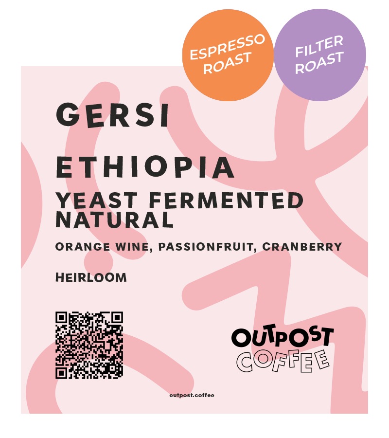 Gersi, Yeast Fermented Natural, Ethiopia from Outpost Coffee Roasters