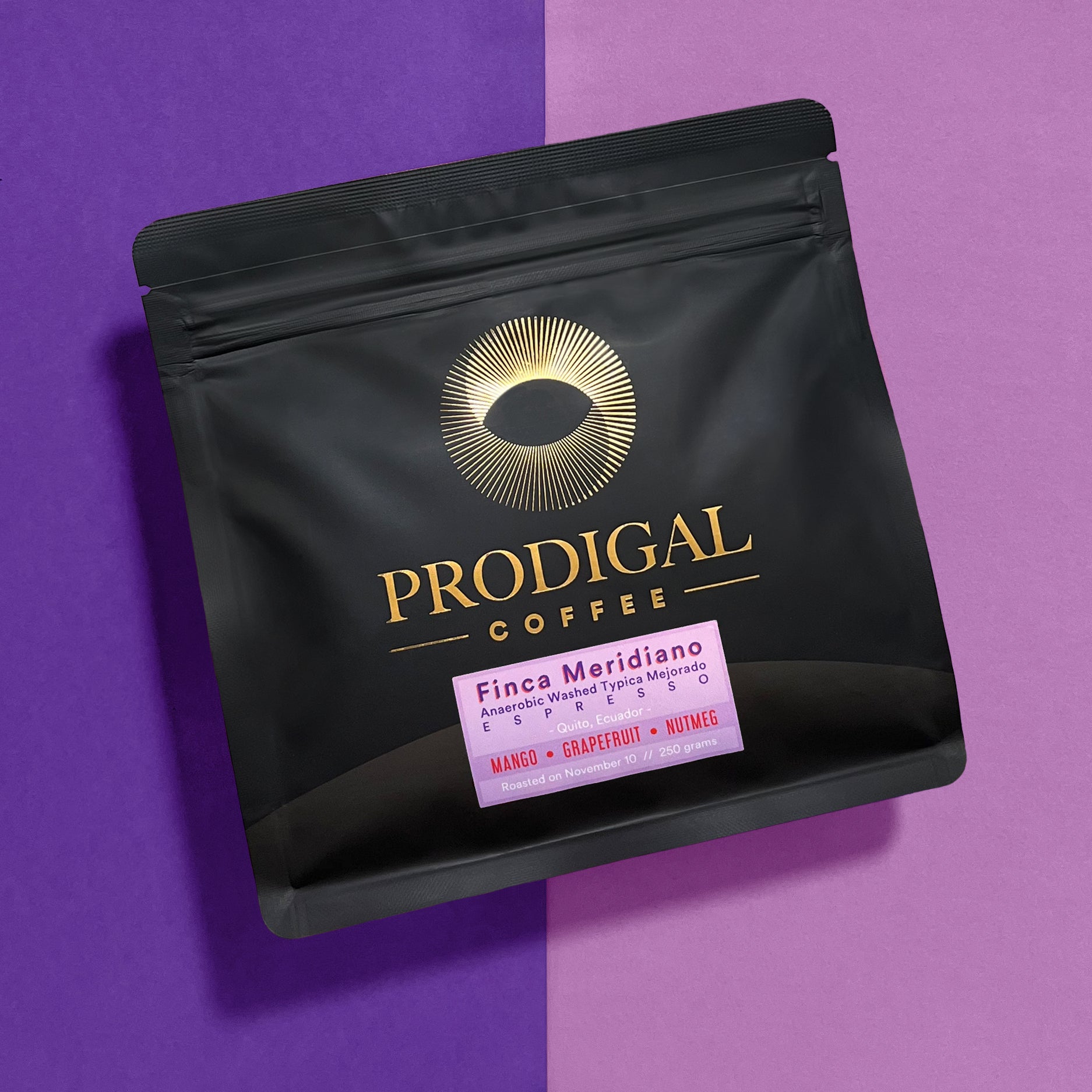 Finca Meridiano ESPRESSO - Ecuador, anaerobic washed from Prodigal Coffee