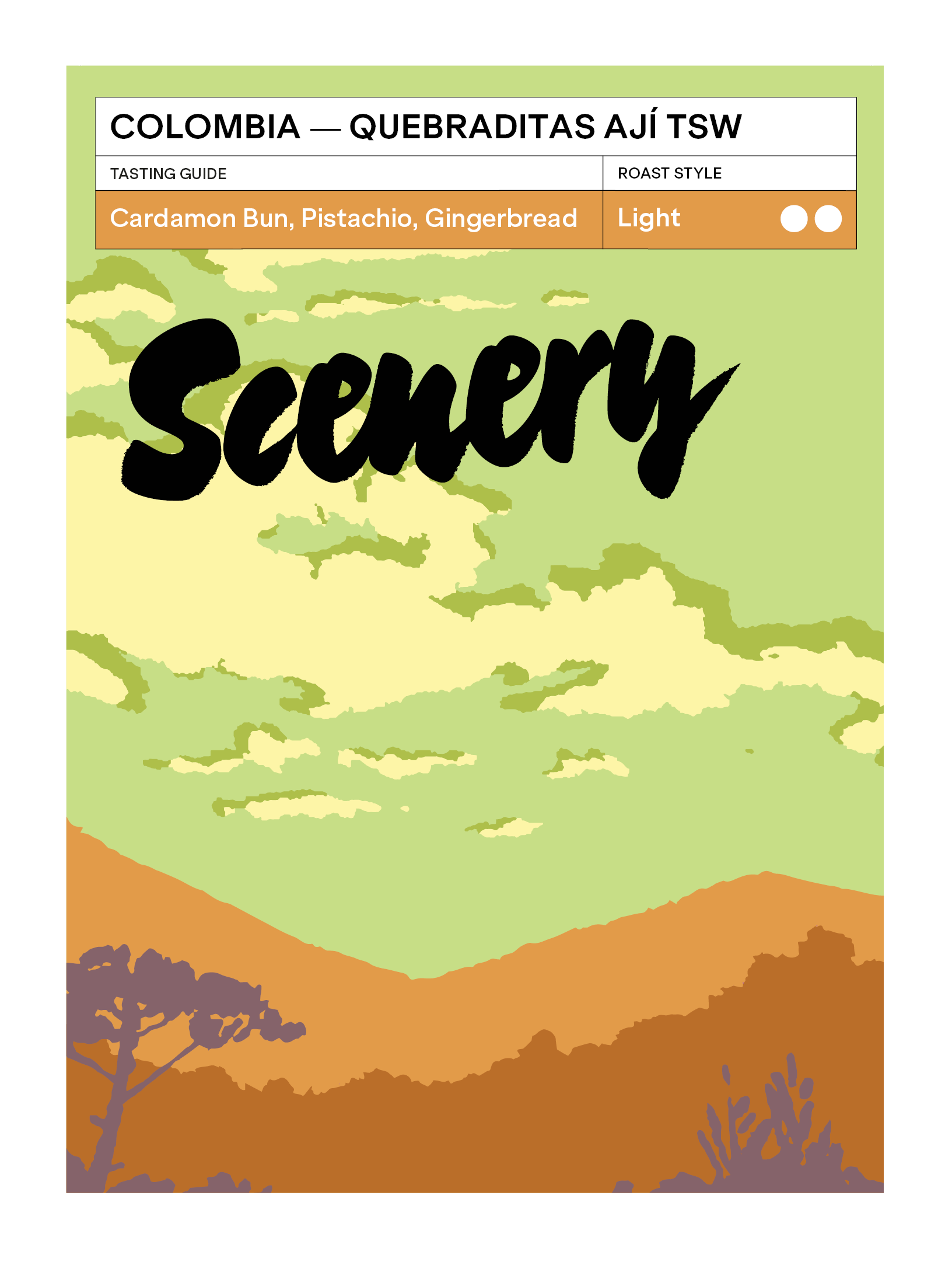 Colombia - Quebraditas Ají Thermal Shock Washed from Scenery Coffee