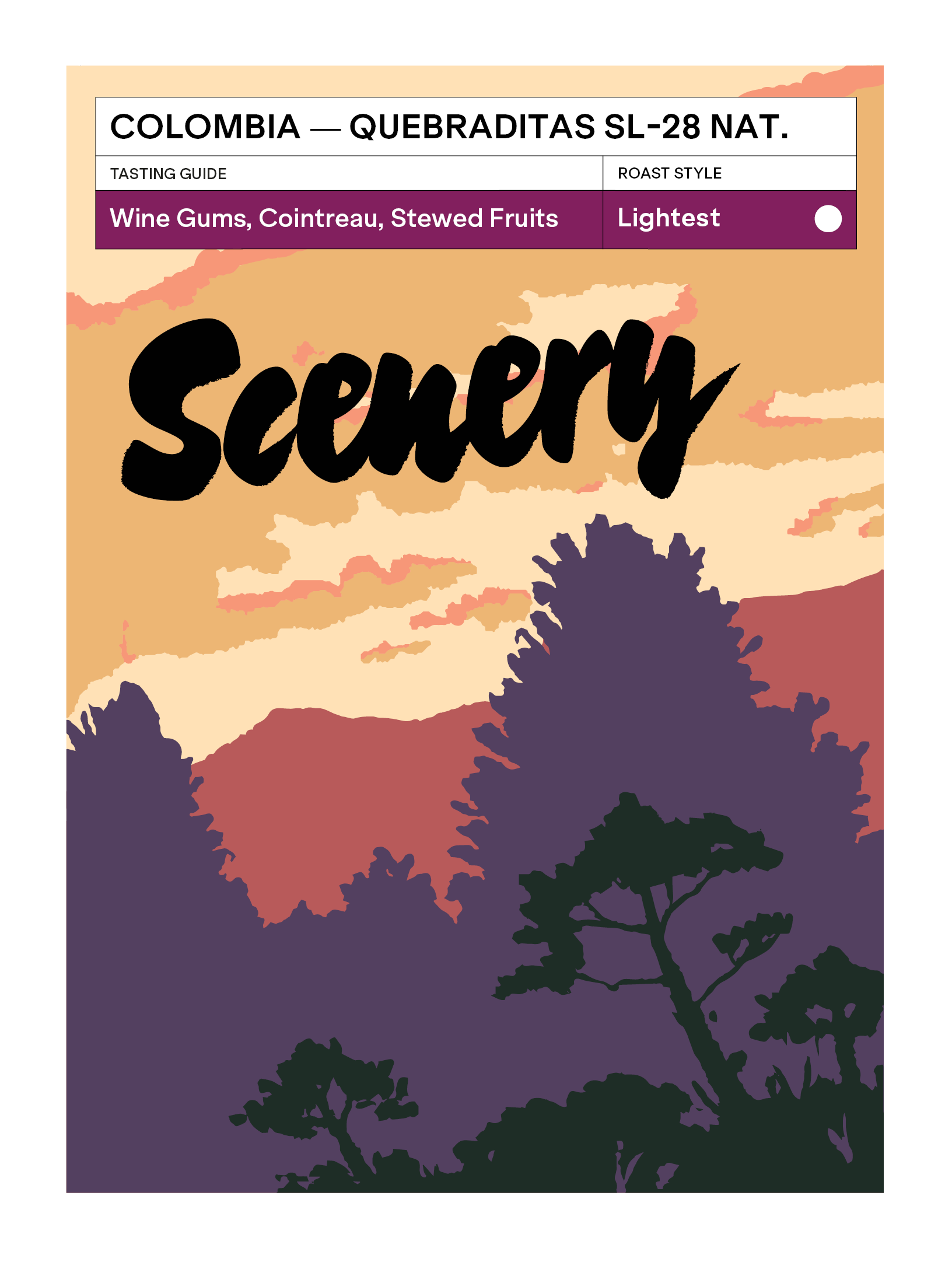 Quebraditas SL-28 Advanced Natural from Scenery Coffee