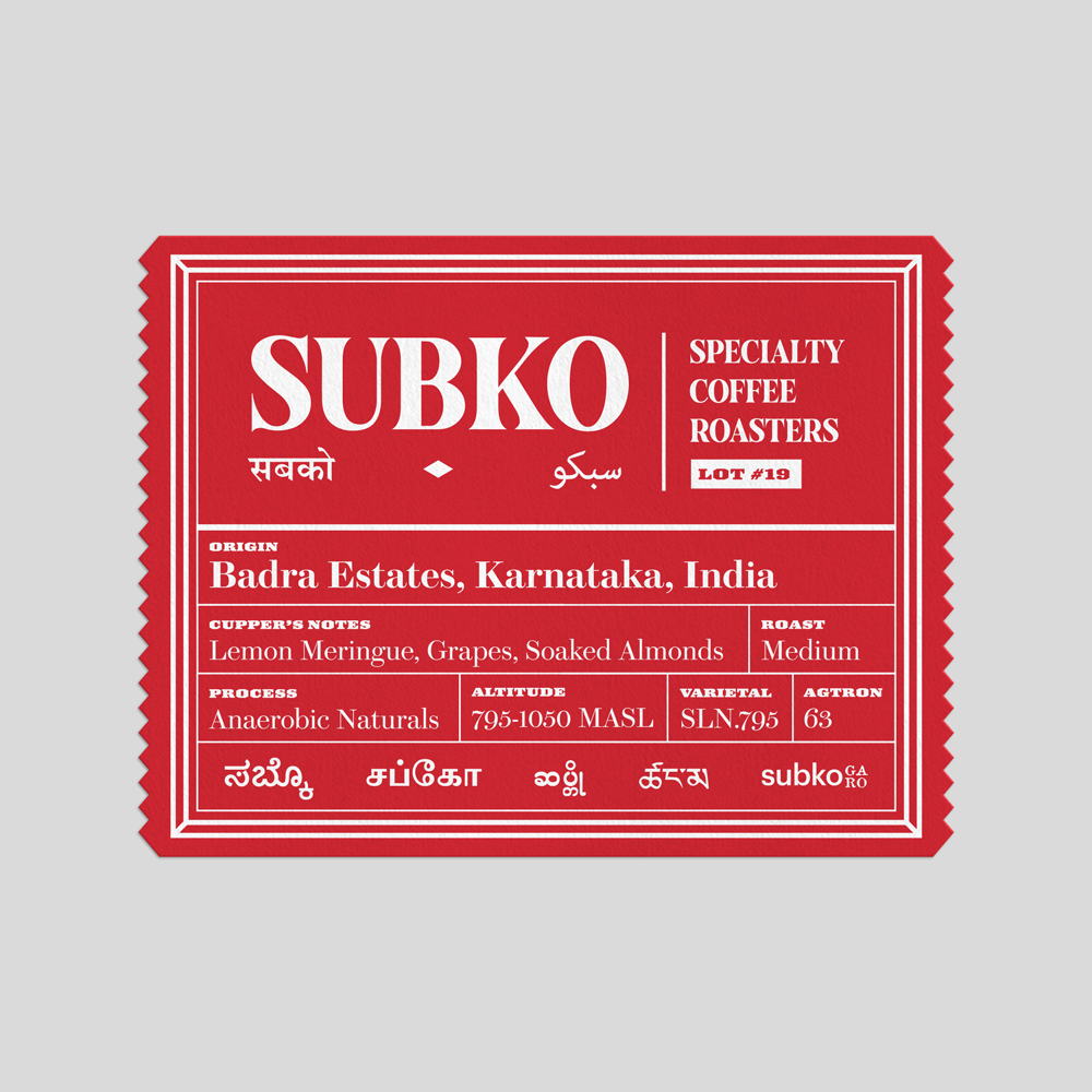 Project 360 - Badra Estates: Chikmagalur, Karnataka from Subko Coffee