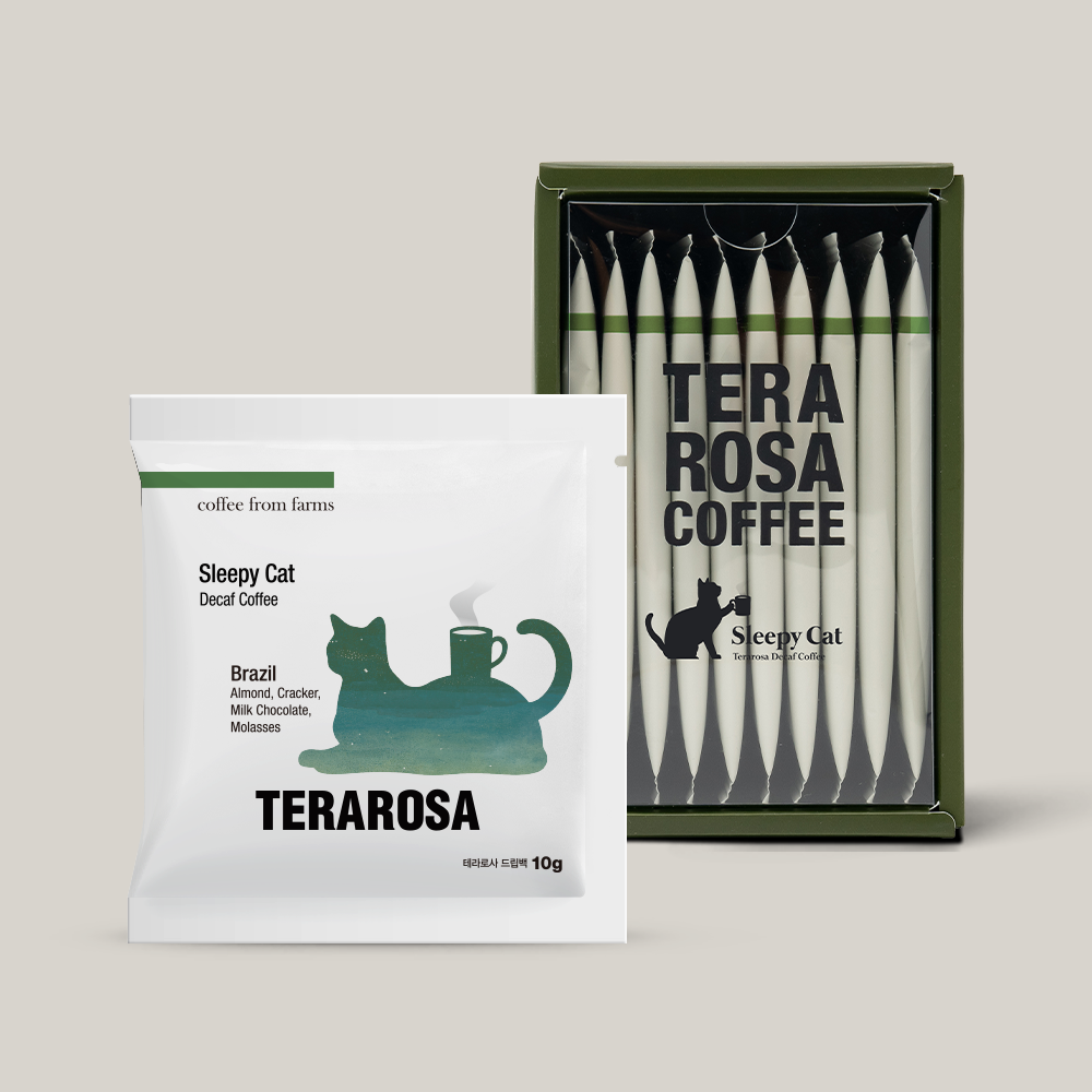 Sleepy Cat Decaf Drip Bag Gift Set from Terarosa