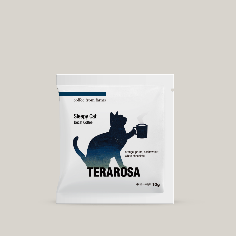 Colombia Sleepy Cat Decaf Drip Bag from Terarosa