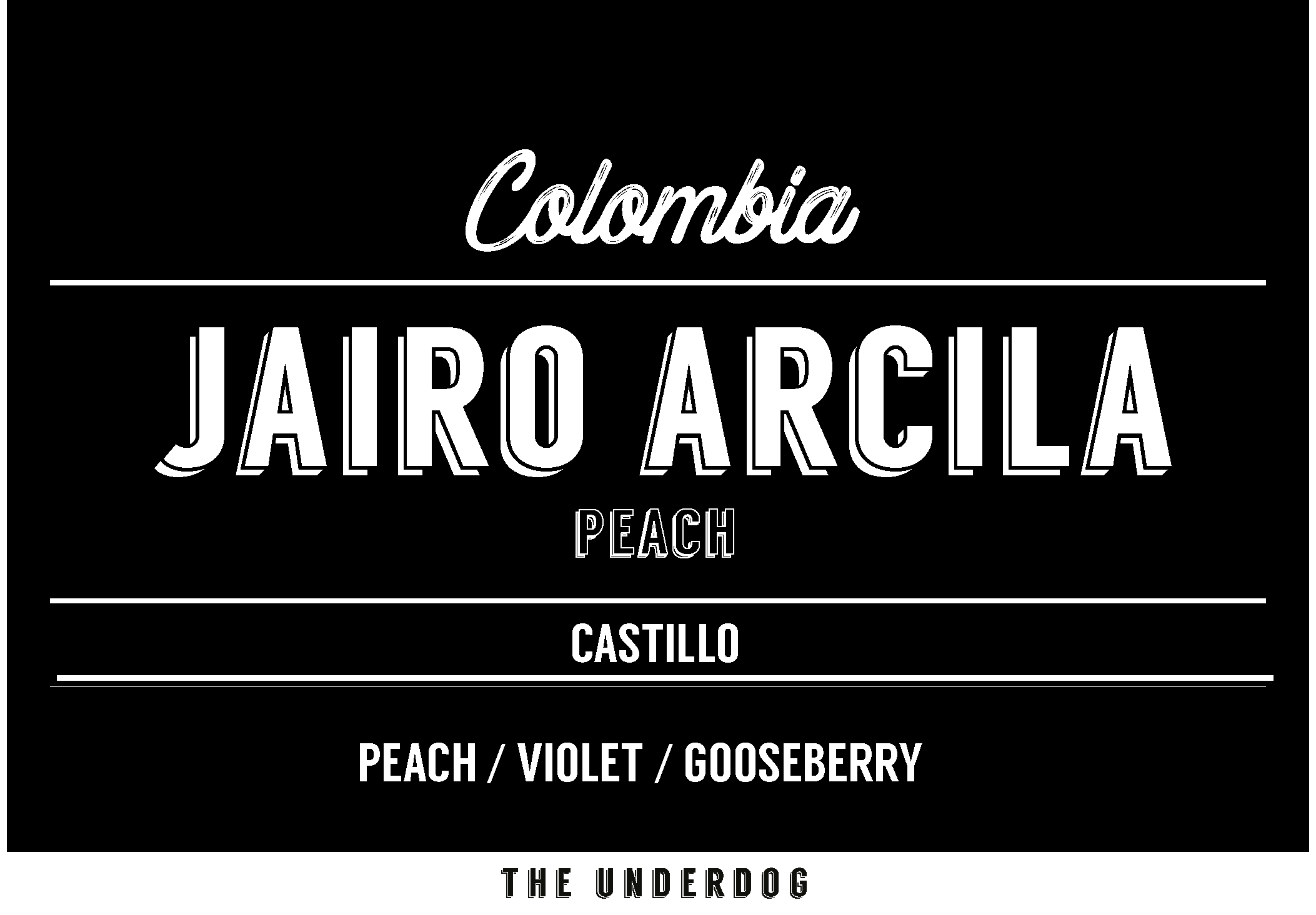 Colombia, Jairo Arcila Peach from The Underdog