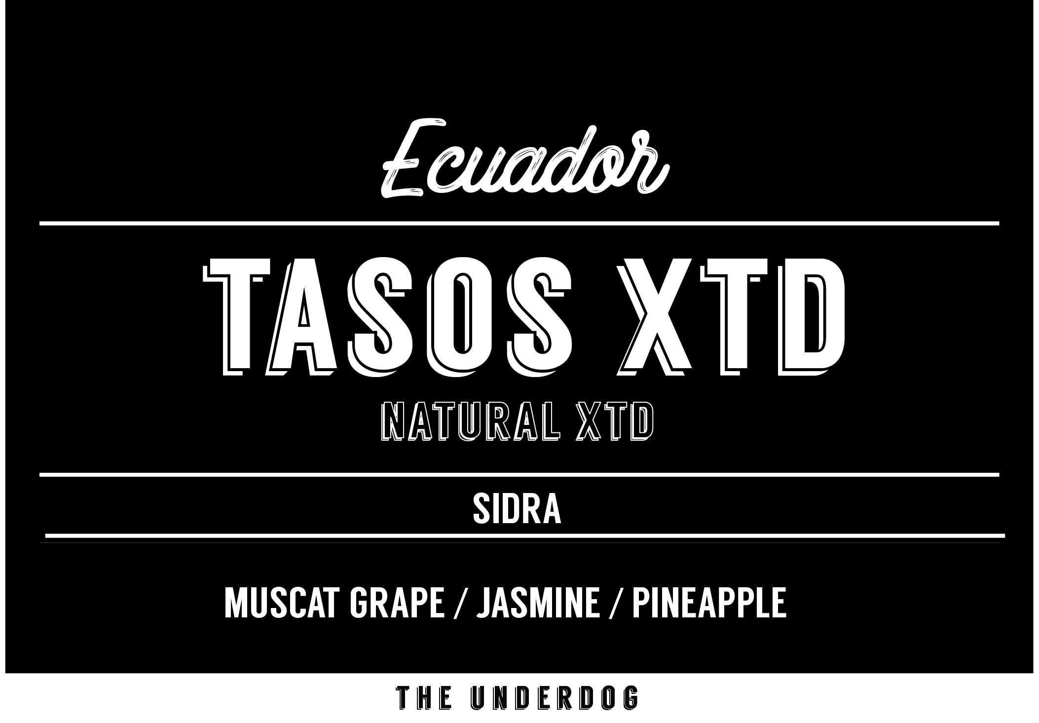 Ecuador, Finca Soledad, Tasos XTD from The Underdog