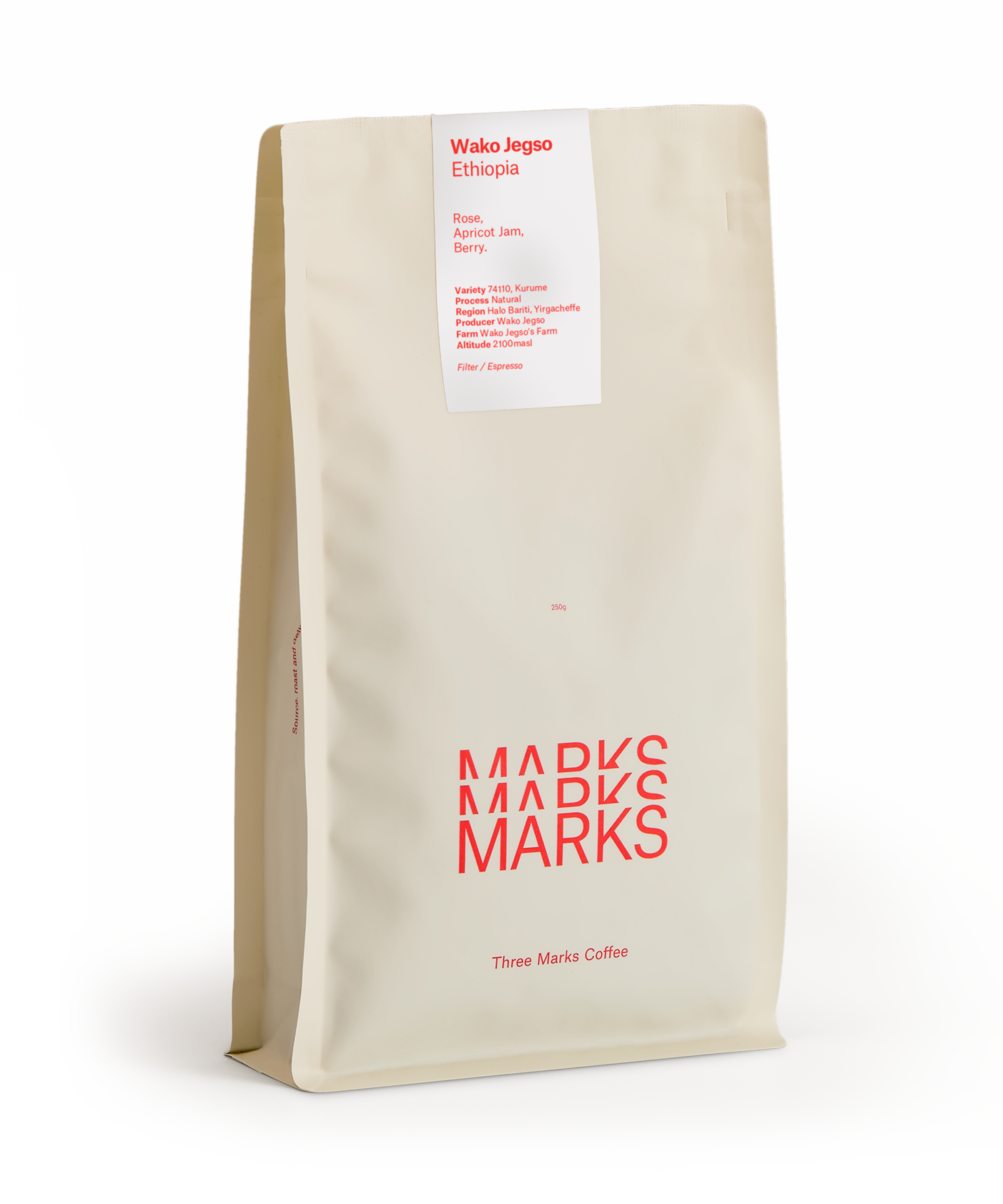 Ethiopia - Wako Jegso from Three Marks Coffee